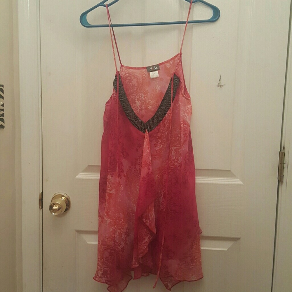 Beaded neckline blouse